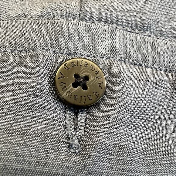 Callaway Men’s Golf Shorts 36 Blue Chino Flat Front - JN320 - Picture 7 of 7